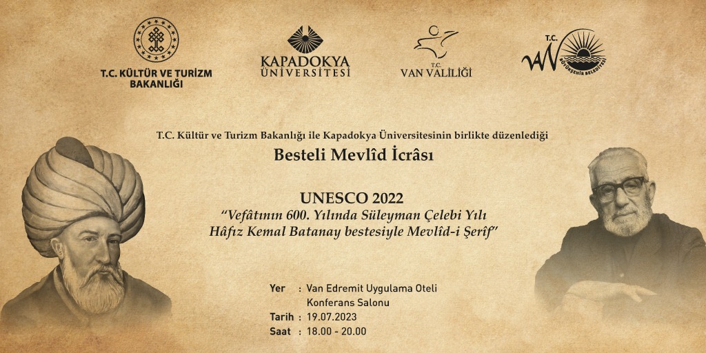 Besteli Mevlîd, medeniyetler şehri Van’da icra edilecek